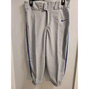 Nike Vapor Select High Baseball Pants Men’s Size Small Gray & Blue BQ6437-054